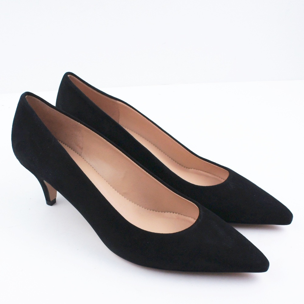 New JCREW Dulci Kitten heels in Black Suede - Picture 4 of 4
